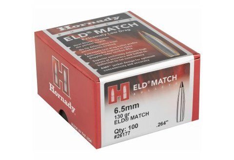 Load image into Gallery viewer, Hornady - 6.5mm (0.264") - 130gr - ELD Match - (100 ct)