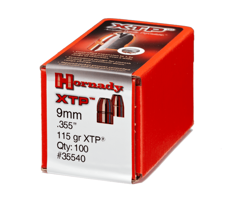 Load image into Gallery viewer, Hornady - 9mm (0.355") - 115gr - HP/XTP - (100 ct)