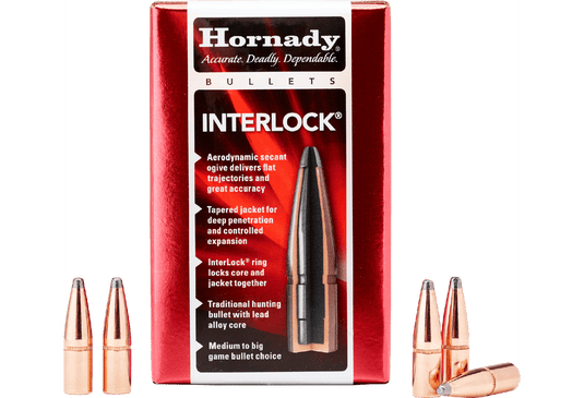 Hornady - .30 Caliber (0.308") - 180gr InterLock® SP - (100 ct)