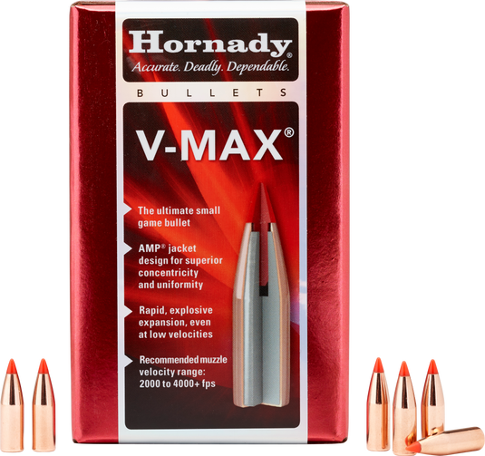 Hornady - .22 Caliber (0.224") - 53gr - V-Max - (100 ct)