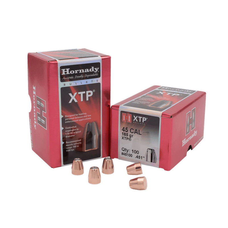Load image into Gallery viewer, Hornady - .45 (0.451&quot;) - 185gr - HP/XTP - (100 ct)
