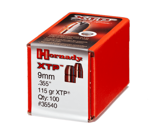 Hornady - 9mm (0.355") - 115gr - HP/XTP - (100 ct)